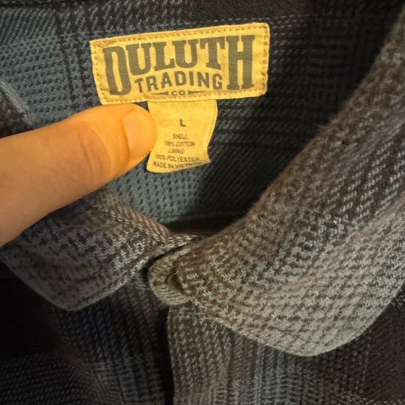 Duluth Trading Flannel Snap Up Jacket - Picture 3 of 4